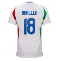 Echipament fotbal Italia Nicolo Barella #18 Tricou Deplasare European 2024 maneca scurta